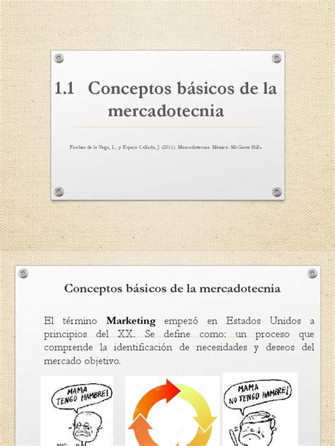 Conceptos Básicos De La Mercadotecnia Pdf Marketing Producto