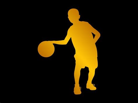 Premium Vector Sports Player Silhouette