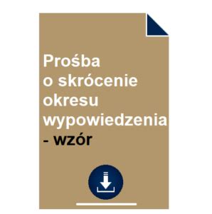 Pro Ba O Skr Cenie Okresu Wypowiedzenia Wz R Pobierz