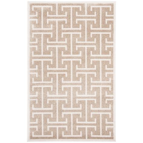 Safavieh Amherst Wheatbeige 5 Ft X 8 Ft Geometric Border Area Rug