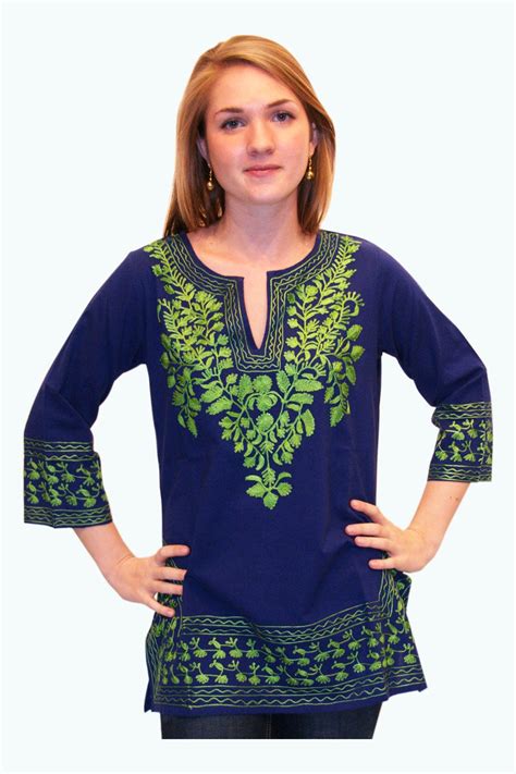 Gretchen Scott Cotton Embroidered Tunics Womens Tunics Clothes