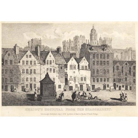 Heriots Hospital From The Grassmarket Edinburgh Britton Images