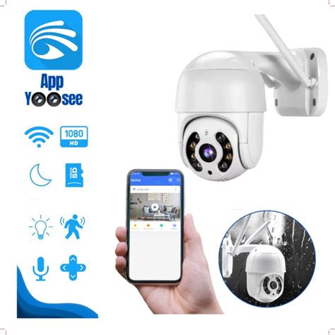 Kit C Mera Ip Wifi Dome Rotativa Icsee Vis O Noturna A