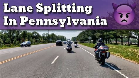 Is Motorcycle Lane Splitting And Filtering Legal In PA YouTube