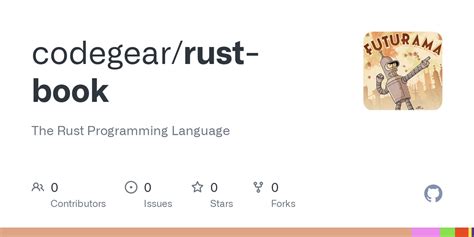 GitHub - codegear/rust-book: The Rust Programming Language