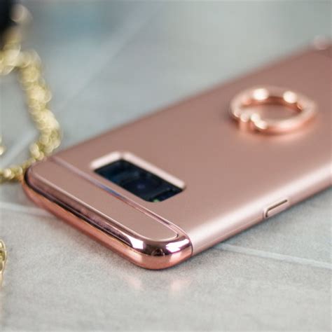 Olixar XRing Samsung Galaxy S8 Plus Finger Loop Case Rose Gold