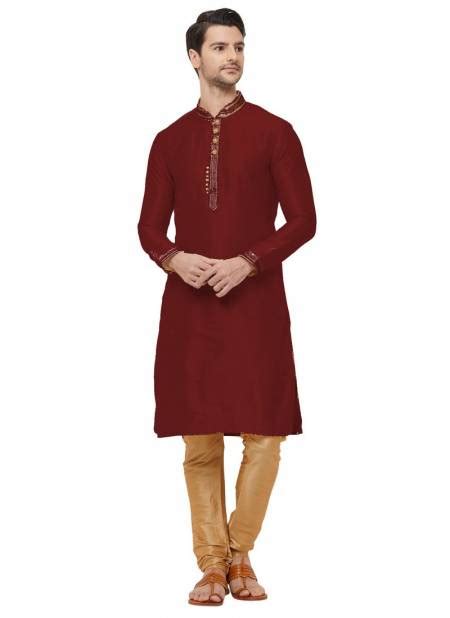 Outluk Vol 35 Traditional Jaqcuard Silk With Self Work Party Wear Kurta