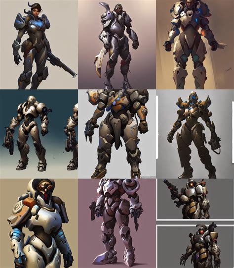 Overwatch Video Game Armor Concept Art Muted Colors Stable