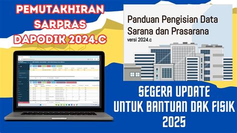 CARA MENGISI SARPRAS DI DAPODIK 2024 PEMUTAKHIRAN DATA SARPRAS DAPODIK