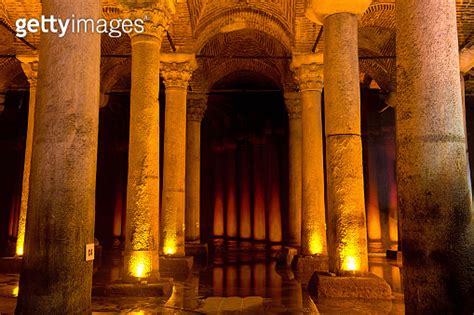 Underground Basilica Cistern Yerebatan Sarnici In Istanbul Turkey