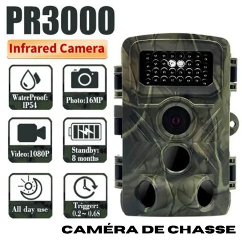 CAMÉRA DE CHASSE PR3000 Vision Nocturne 36MP HD Caméra Chasse