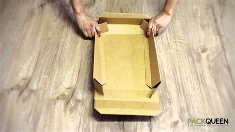 How To Fold Your PACKQUEEN Box Two Piece Postage Gift Box YouTube