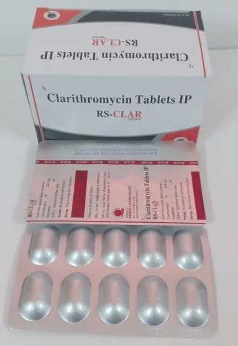 Rs Clar Clarithromycin Mg Tablet Packaging Size X At Rs