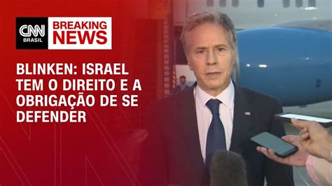 Secretário De Estado Dos Eua Israel Tem O Direito E A Obrigação De Se Defender Agora Cnn