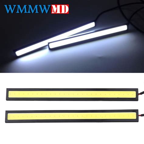 1 Piece 17cm Universal COB DRL LED Daytime Running Lights Car Lamp