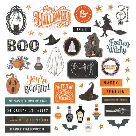 Photoplay Trick Or Treat Collection 12 X 12 Cardstock Stickers