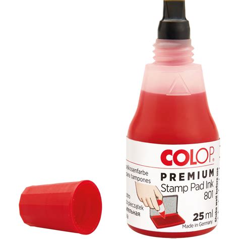 COLOP 801 STAMP PAD INK 25ml RED