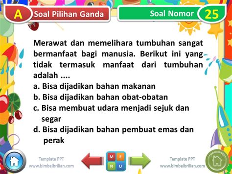 Power Point PPT Soal Tema 1 Kelas 3 SD Subtema 4 Pertumbuhan Dan