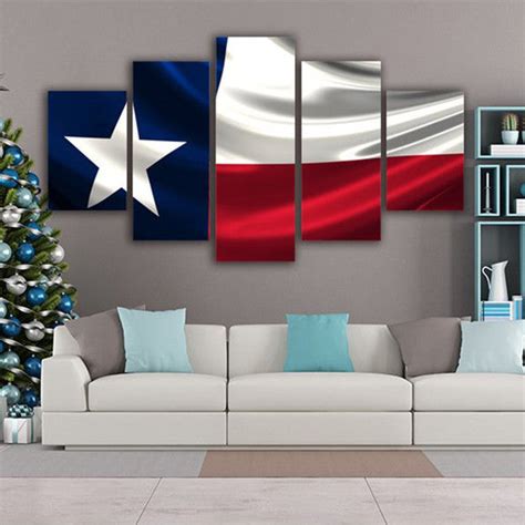 Windy Texas Flag Wall Art | Digital Art