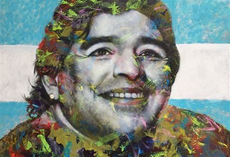 Football Legend Maradona Sees Himself In Azerbaijani Painting Caspian