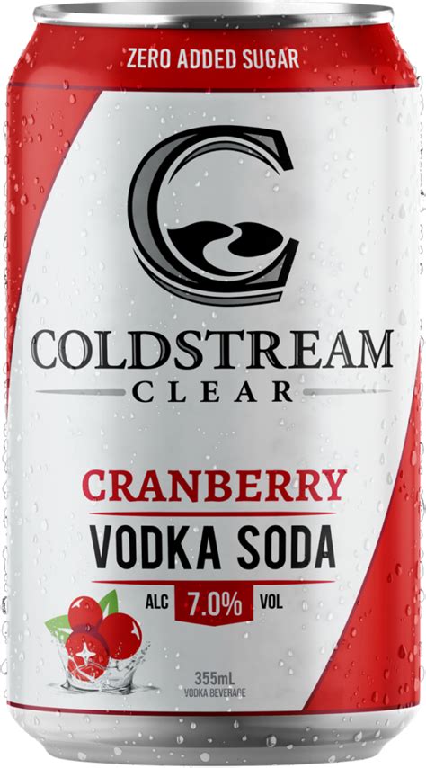 Cranberry Vodka Soda Coldstream Clear Distillery