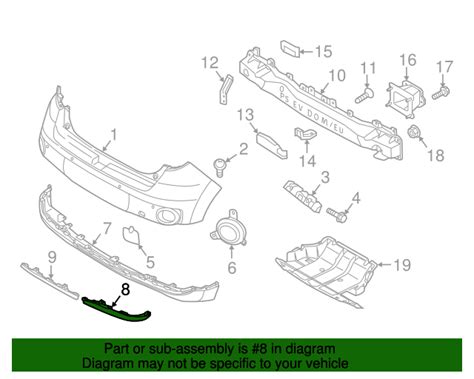 2015 2019 Kia Soul EV OEM NEW 15 19 Kia Soul EV Right Hand Molding Rear