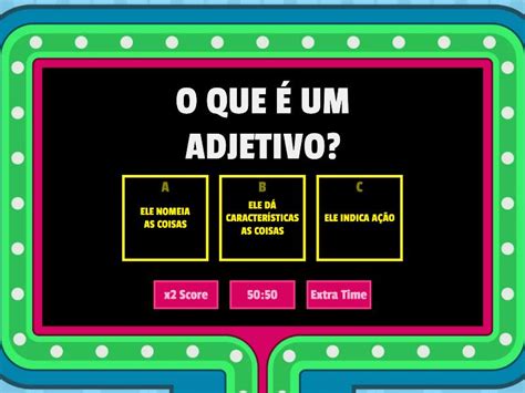 ADJETIVOS Gameshow Quiz