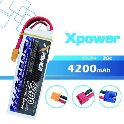 Lipo Battery V S Mah C Max C Xt Ec T Plug Xpower