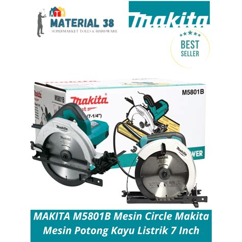 Jual MAKITA M5801B Circular Saw 7 Gergaji Listrik Circle Potong Kayu