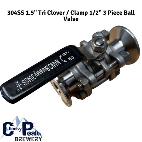 Nano Piece Ball Valve With Tri Clover On Both Ends Cheeky