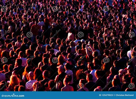 The Crowd in a Concert at Download Heavy Metal Music Festival Editorial ...