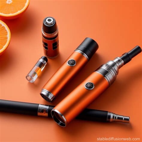 The Luxe Vape With Elegant Orange Crown And Vaporizers Stable