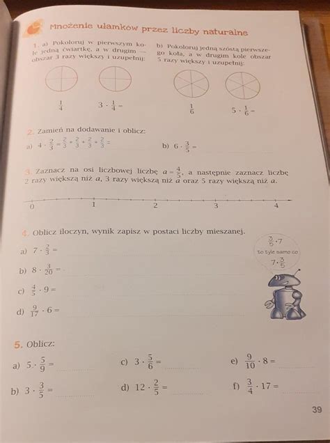 Matematyka z plusem wersja c klasa 5 Strona 39 ćwiczenia potrzebuje