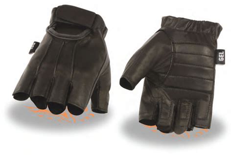 SH206 Men Premium Leather Welted Fingerless Gloves SH206 13 99