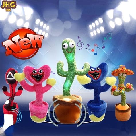 Poppy Playtime Huggy Wuggy Dancing Cactus With 120 Music Toy Cactus