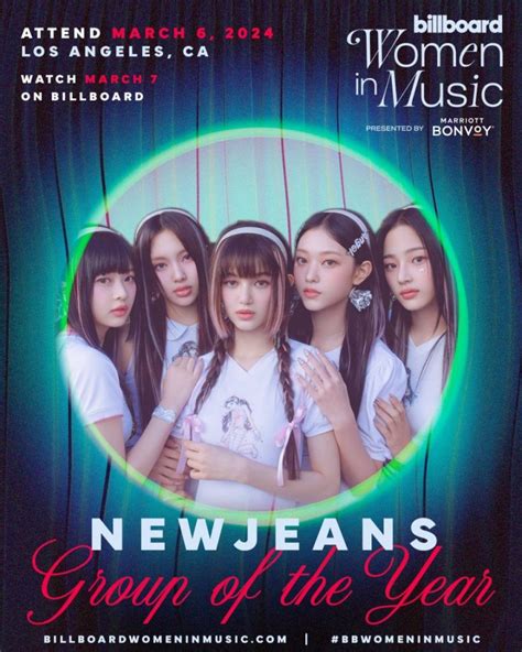 Newjeans在美國「2024 Billboard Women In Music Awards」獲得年度組合獎！k Pop女藝人首次獲得