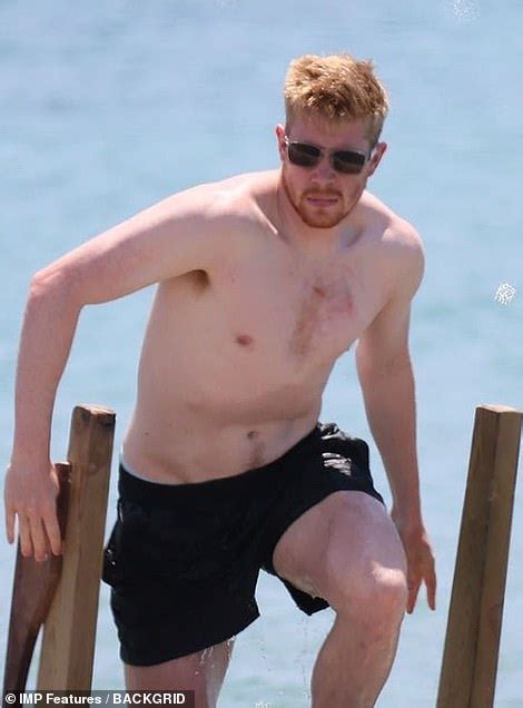 Kevin De Bruyne Goes Shirtless While His Wife Michele Lacroix Shows Off