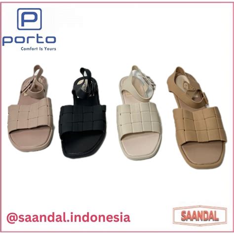 Jual Sandal Selop Tali Wanita Eva Porto Lady Eps Hitam Coklat Pink