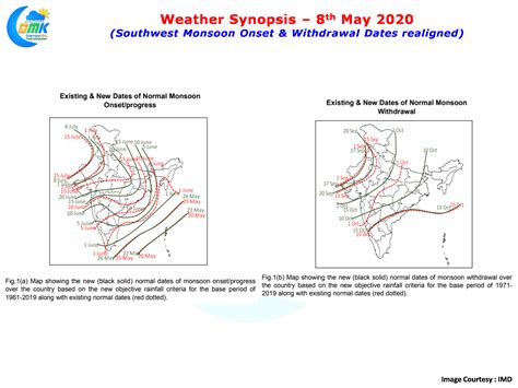 IMD Realigns Southwest Monsoon Normal Onset Withdrawal Dates