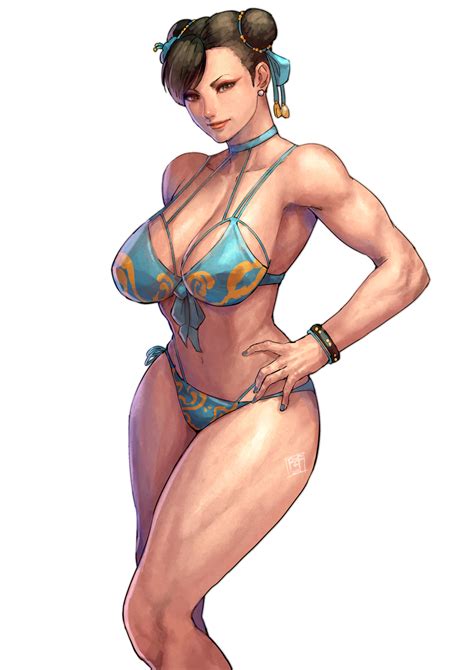 Capcom Cirenk Street Fighter Street Fighter Ii Chun Li Bikini Swimsuits