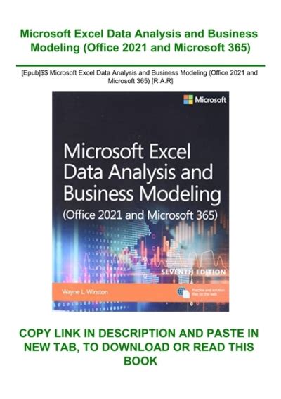 Epub Microsoft Excel Data Analysis And Business Modeling Office 2021 And Microsoft 365 Rar