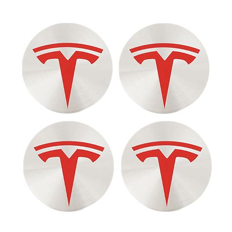 4pcs 56mm Tesla Car Wheel Center Hub Cap Emblem Sticker For Tesla Model 3 X S Y Ebay