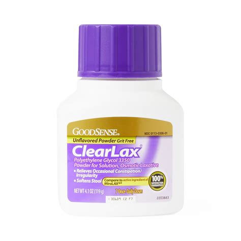 Goodsense Clearlax Polyethylene Glycol Laxative Powder Medline