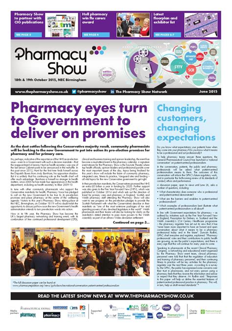 Pharmacy Show Newspaper June 2015 By Closerstill Media Issuu