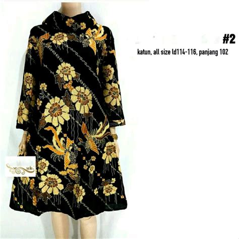 Jual TUNIK BIG SIZE BATIK MODERN DRESS BATIK XXXL BAJU HIJAB BATIK