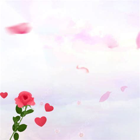 Taobao Romantic Pink Valentine S Day Simple Psd Main Map Background