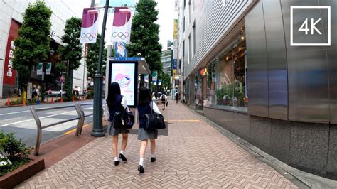 Tokyos Trendy Area For Japanese High School Girl Walk Japan 2021 4k