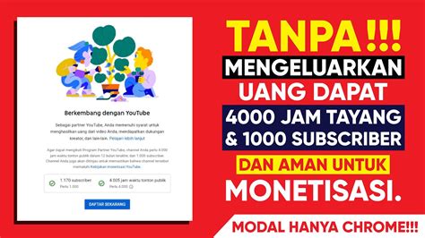 Cara Cepat Mendapatkan 4000 Jam Tayang 2021 YouTube