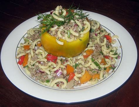 Nudelsalat Mit Hackfleisch Von Dorry Chefkoch De