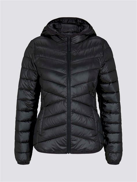 Lightweight Steppjacke Mit Kapuze Schwarz Von Tom Tailor Denim